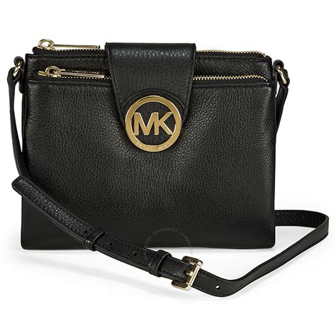 michael kors black white and tan bag|Michael Kors crossbody bag black.